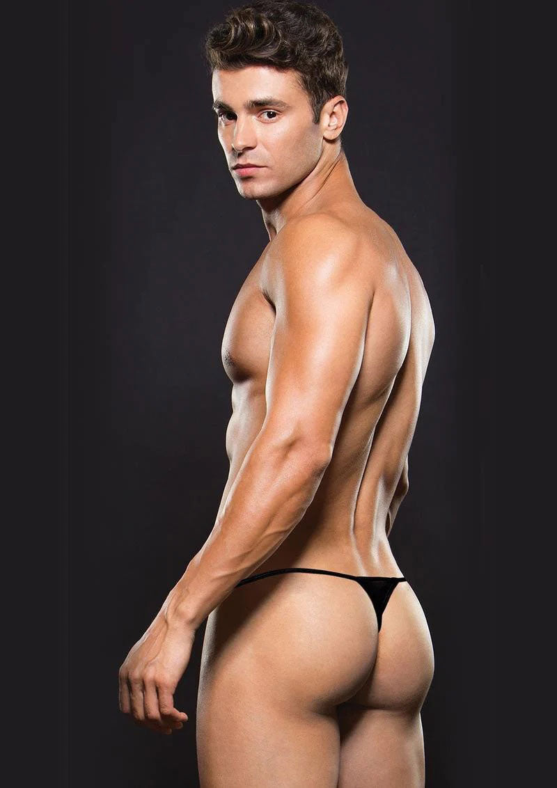Envy Mesh G String in Midnight Black Minimalist Fit > Clothes > Mens G-Strings