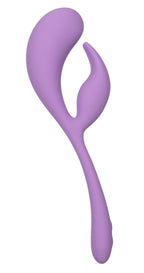 Elle Liquid Silicone Dual Flicker Vibrator in Purple with 10 Vibration Functions and Rechargeable > Vibrators > Ladies > Rabbit