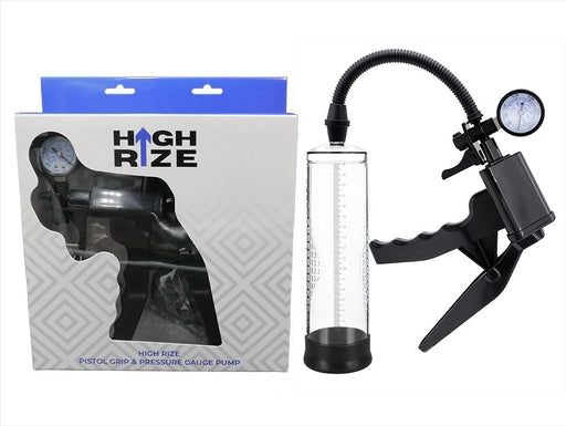 High Rize Pistol Grip and Pressure Gauge Pump with Medical Grade Silicone and ABS Plastic Default Title PUMPS