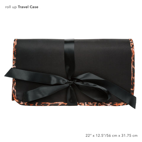 Unleashed Surrender Set Animal Print 8-Piece Travel-Ready Kink Kit with Adjustable Cuffs, Eye Mask, Ball Gag, Spreader Bar, and Roll-Up Case > Bondage Gear > Bondage Kits