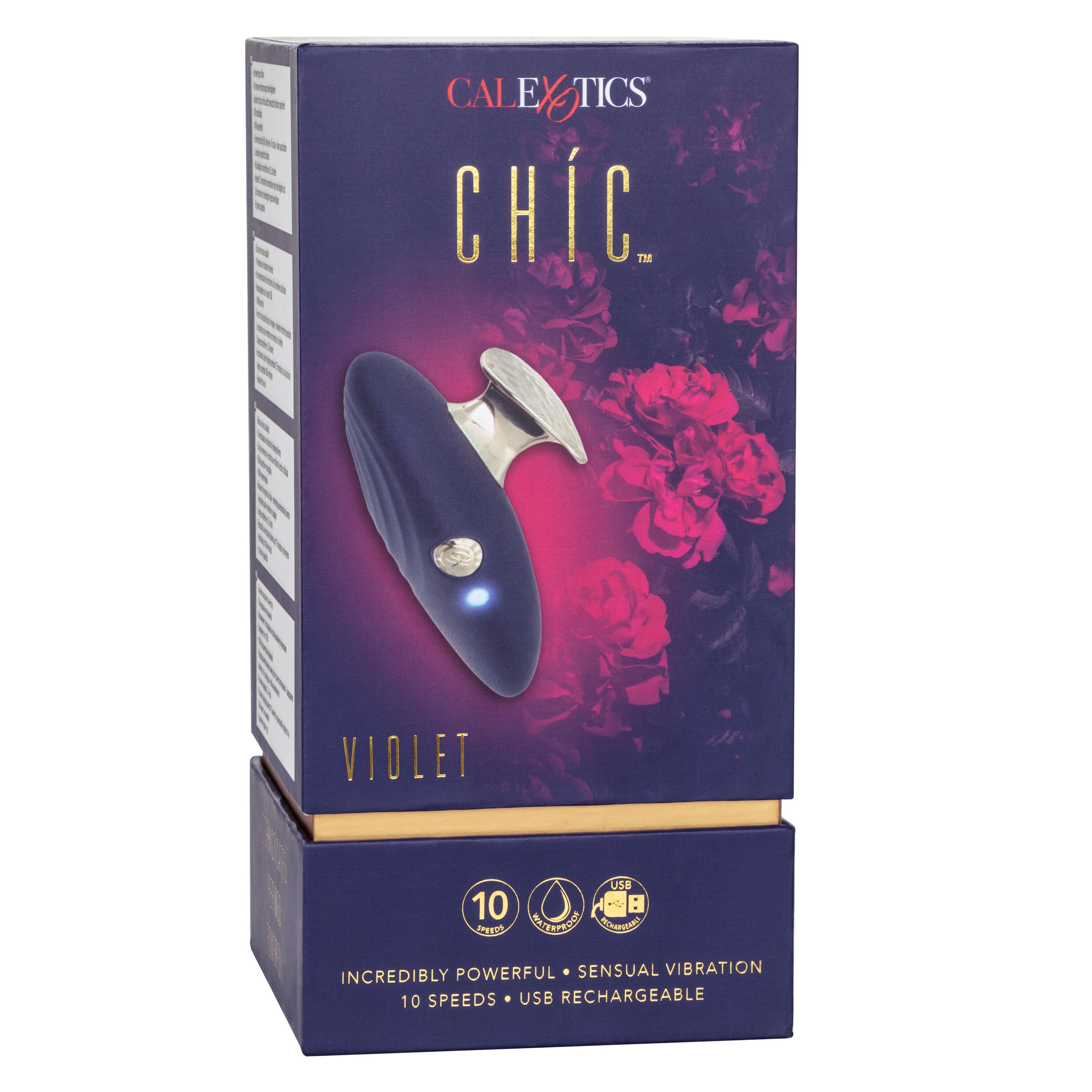 Chic Violet Handheld Massager in Deep Violet with 10 Vibration Speeds and Waterproof Design > Vibrators > Standard Vibrators