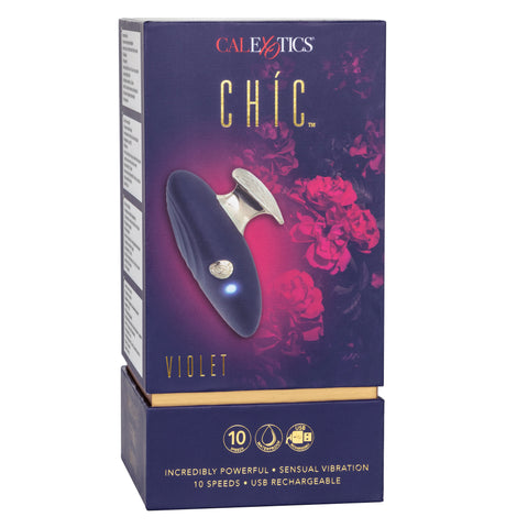 Chic Violet Handheld Massager in Deep Violet with 10 Vibration Speeds and Waterproof Design > Vibrators > Standard Vibrators