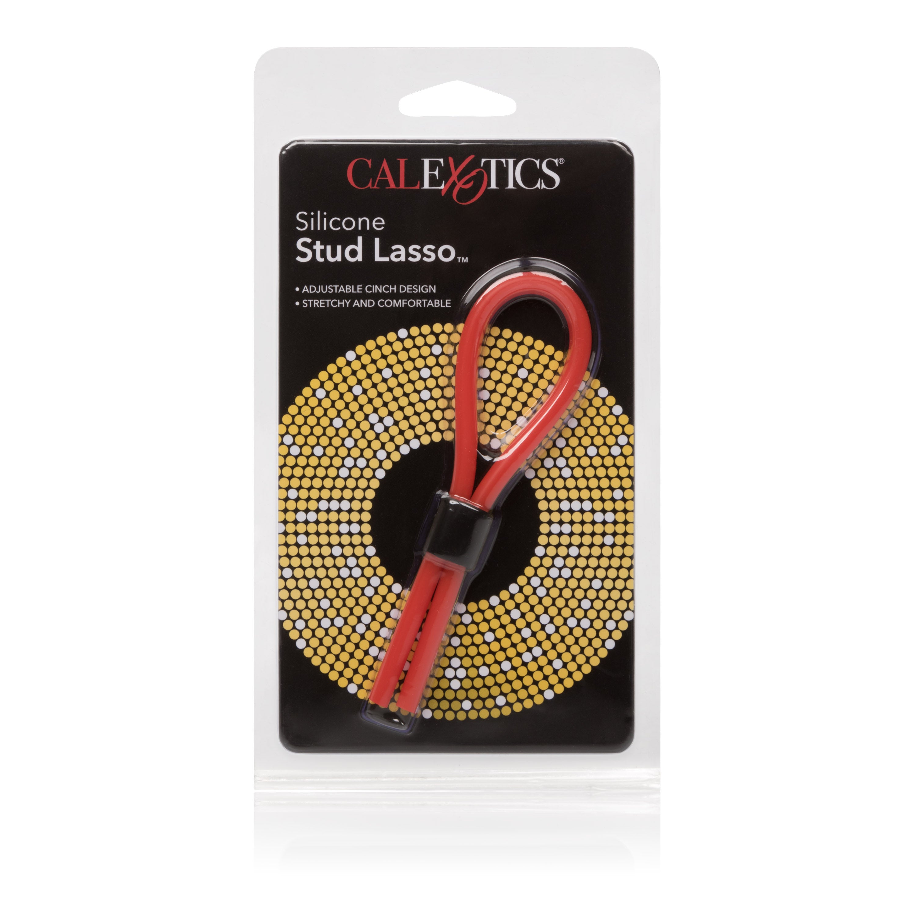 Silicone Stud Lasso Red Adjustable Erection Enhancer 5 Inch Flexible Stretchy Loop COCK RINGS