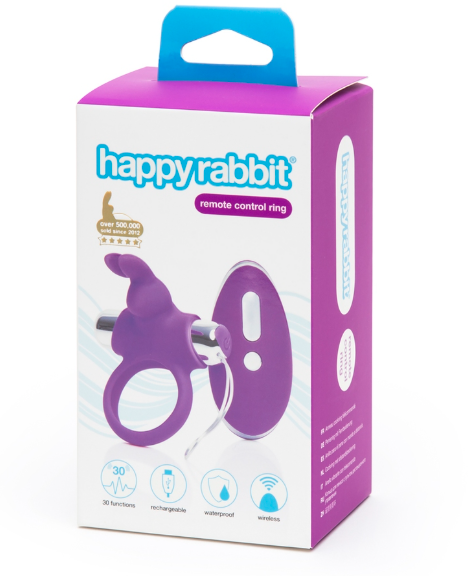 Happy Rabbit Remote Control Silicone Cock Ring with Vibration Default Title COCK RINGS