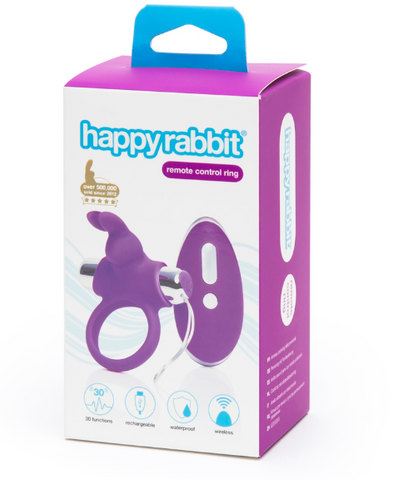 Happy Rabbit Remote Control Silicone Cock Ring with Vibration Default Title COCK RINGS