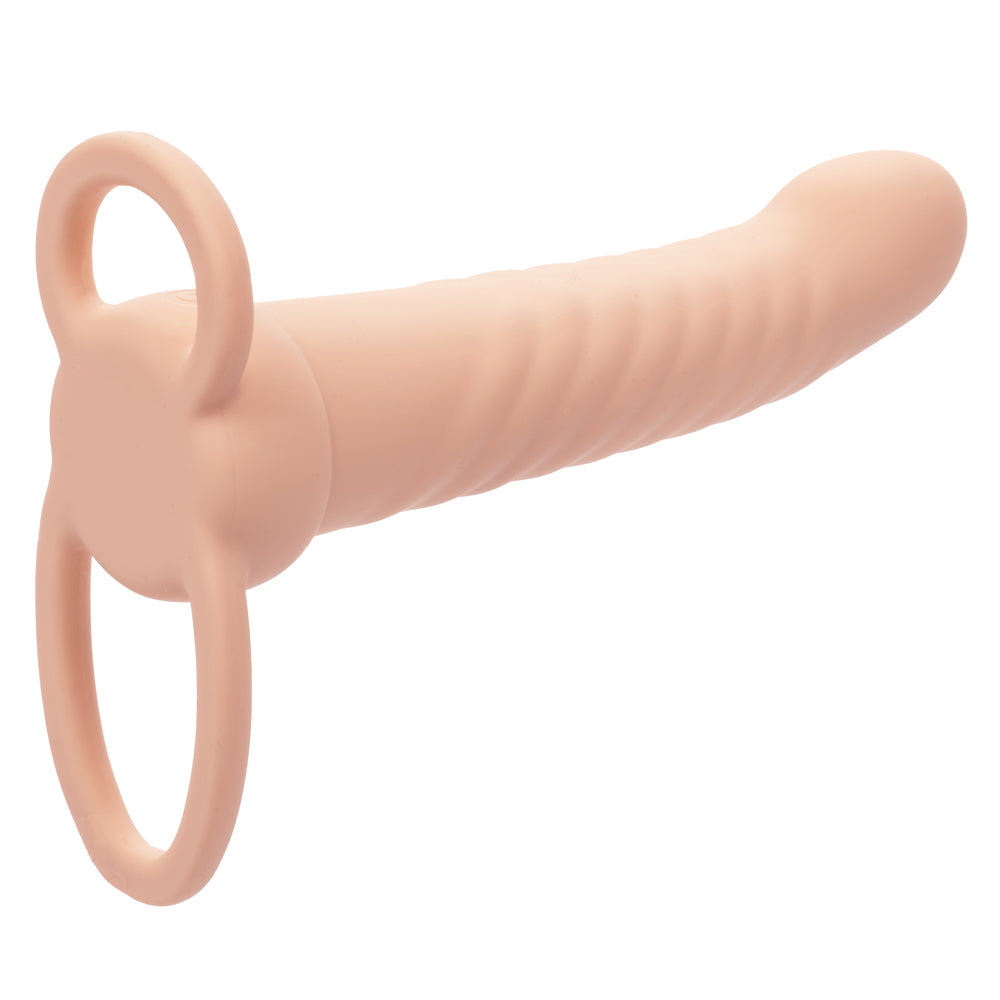 Performance Maxx Ribbed Dual Penetrator Liquid Silicone Waterproof Vibrating Probe > Dildos > Neutral Dildos