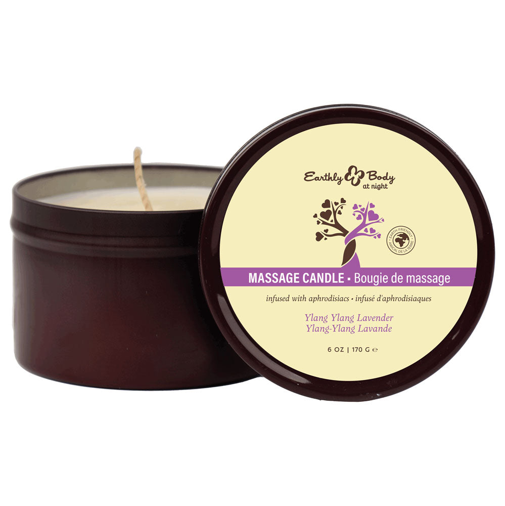 EB Aphrodisiac Massage Candle - Ylang Ylang Lavender - Ylang Ylang Lavender Scented Massage Candle - 170 g Default Title CANDLES