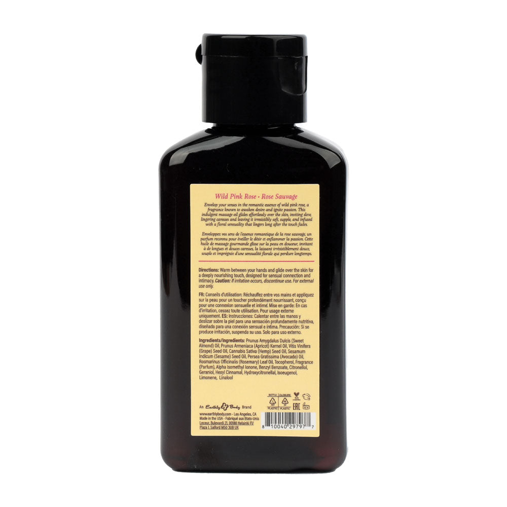 EB Hemp Seed Wild Pink Rose Scented Massage Oil – Indulgent Sensual Massage Oil 60 ml Secondary image