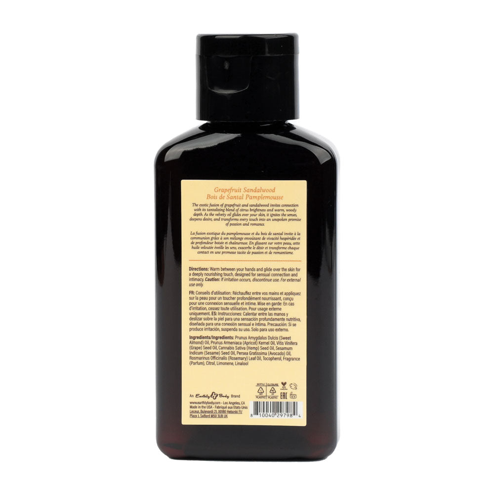 EB Hemp Seed Grapefruit Sandalwood Scented Massage Oil (60 ml) – Aromatic Massage Oil Secondary image