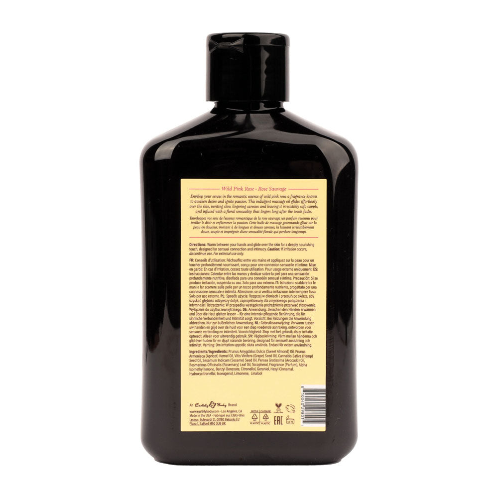 EB Hemp Seed Wild Pink Rose – Scented Massage Oil 250ml Bottle Secondary image