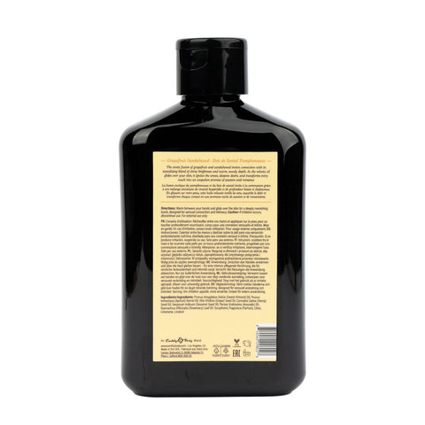 EB Hemp Seed Massage Oil (Grapefruit Sandalwood) – Scented Massage Oil 250 ml Bottle Massage Oil