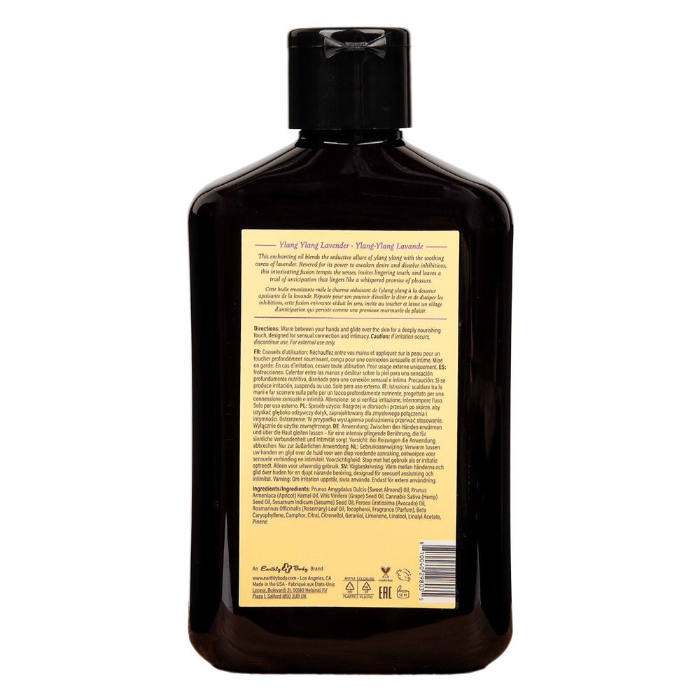 EB Hemp Seed Massage Oil Ylang Ylang Lavender Sandalwood Scented (250 ml) – Aromatic Massage Oil Secondary image