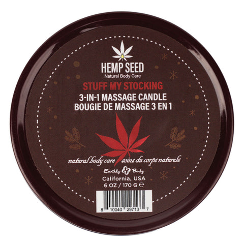 Hemp Seed 3-In-1 Massage Candle 170 g - Pomegranate & Brown Sugar Massage Candles