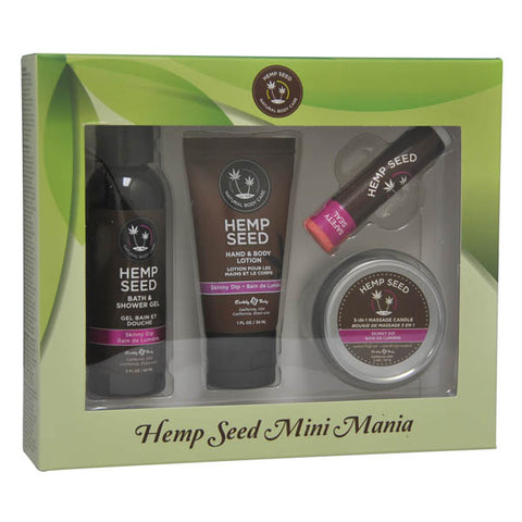 Hemp Seed Mini Mania 4 Piece Scented Lotion Kit Vanilla & Fairy Floss Default Title Massage Gift Set