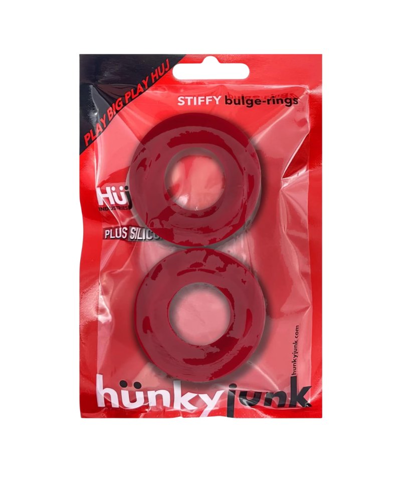 Hunky Junk Stiffy 2-Pack – Non-Roll Grippy Cockrings Default Title > Cock Ring > Sets Main image