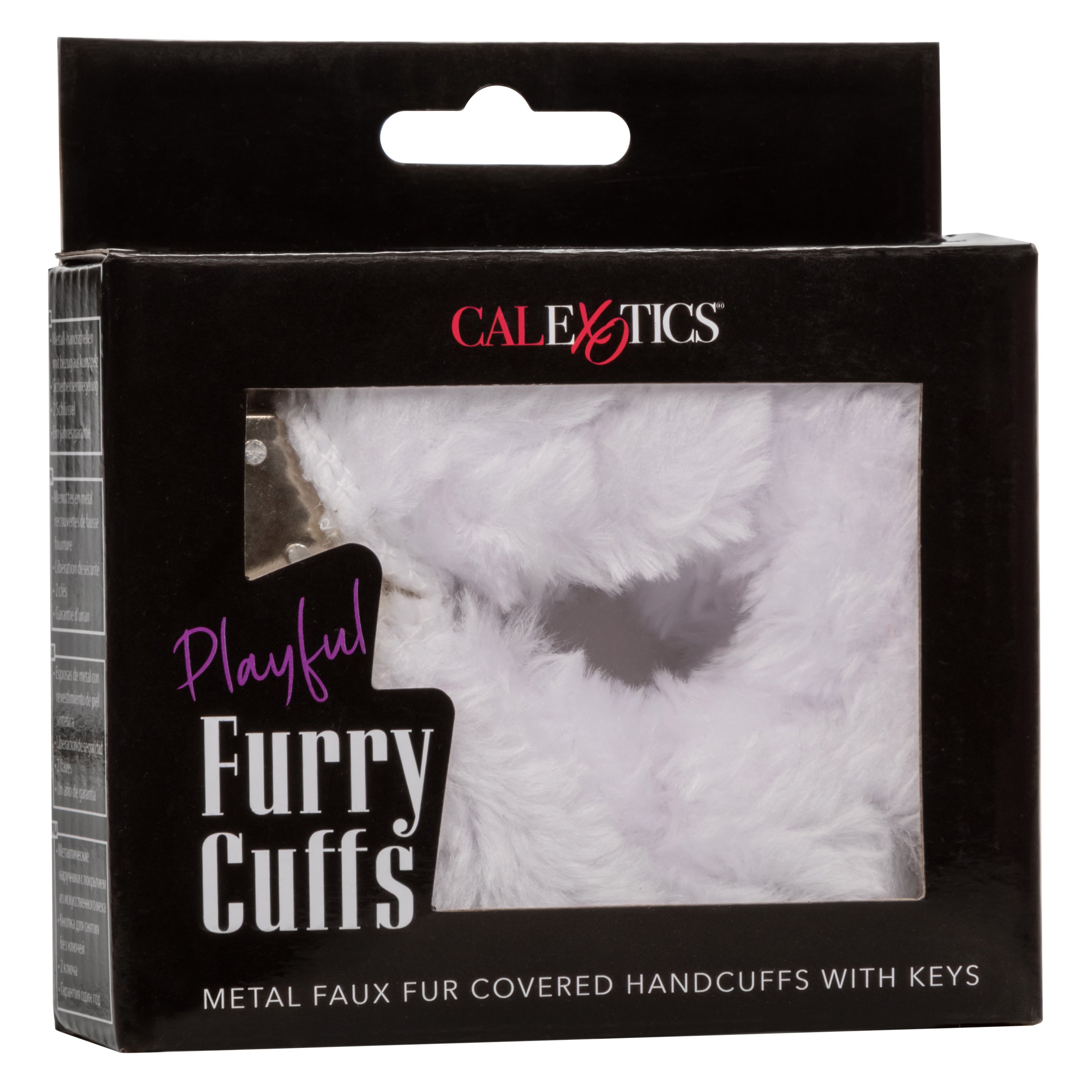 Playful Furry Cuffs in White for Sensational Bondage Pleasure > Bondage Gear > Handcuffs