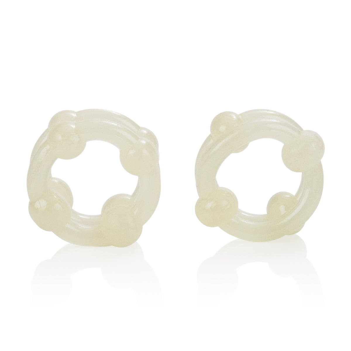 Island Rings Double Stacker Glow In The Dark Stretchy Cock Rings 0.75 Inch 2 Cm Duo > Cock Ring > Sets