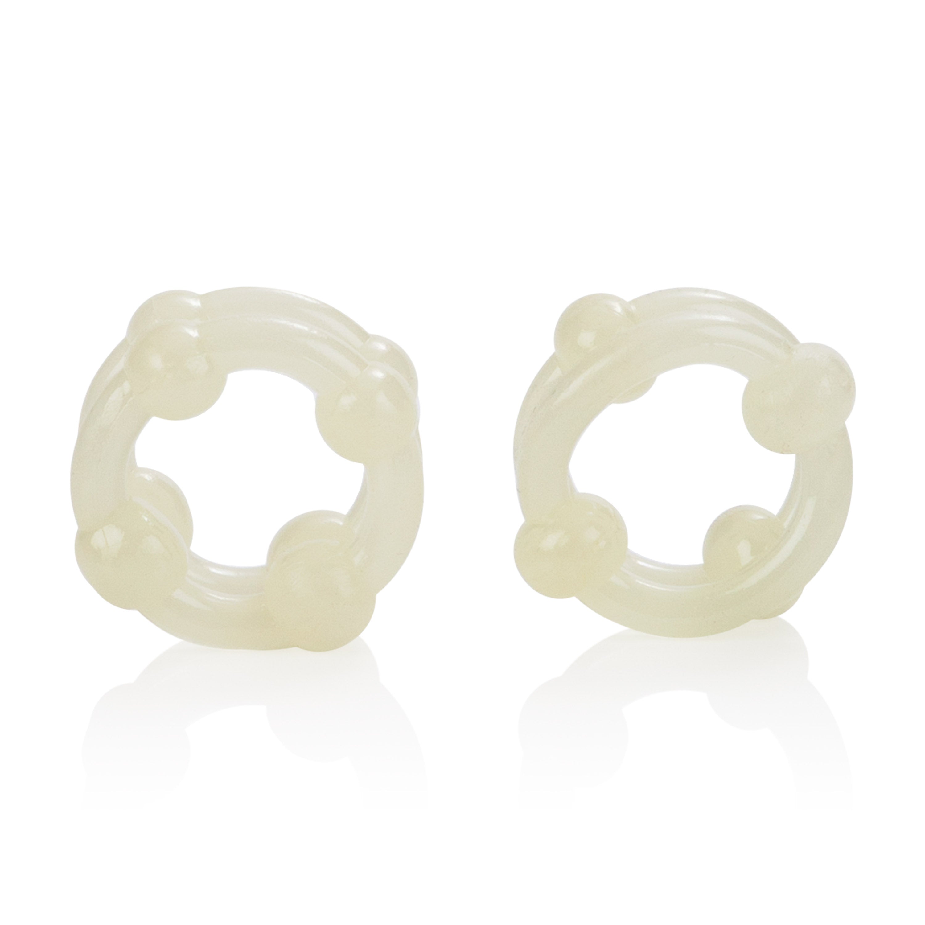 Island Rings Double Stacker Glow In The Dark Stretchy Cock Rings 0.75 Inch 2 Cm Duo > Cock Ring > Sets