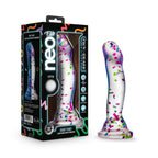 Hanky Panky Confetti Filled Clear 7.5" Dildo Glow in the Dark > Dildos > Realistic Dildos