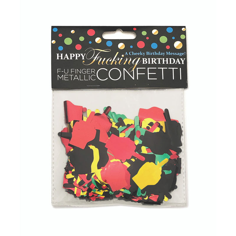 Happy Birthday FU Finger Confetti Party Accessory > Novelties > Party Supplies
