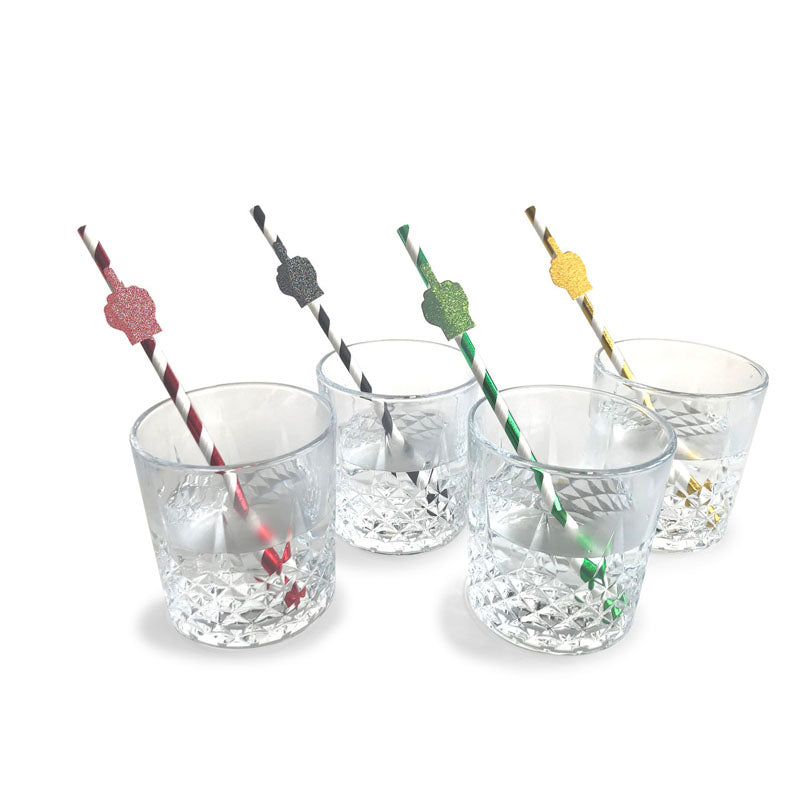 Happy Birthday Tall Party Straws - 8 Pack Fun Adult Party Straws > Novelties > Party Supplies