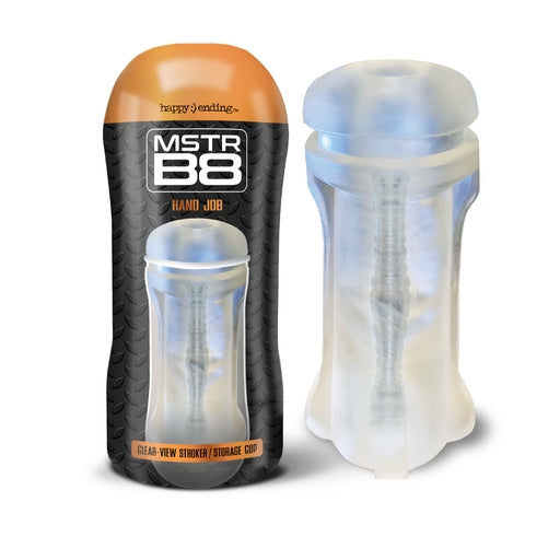 Happy Ending MSTR B8 Clear-View Stroker Cup Hand Job Male Masturbation Sleeve Reusable Default Title Strokers - Cup|Egg