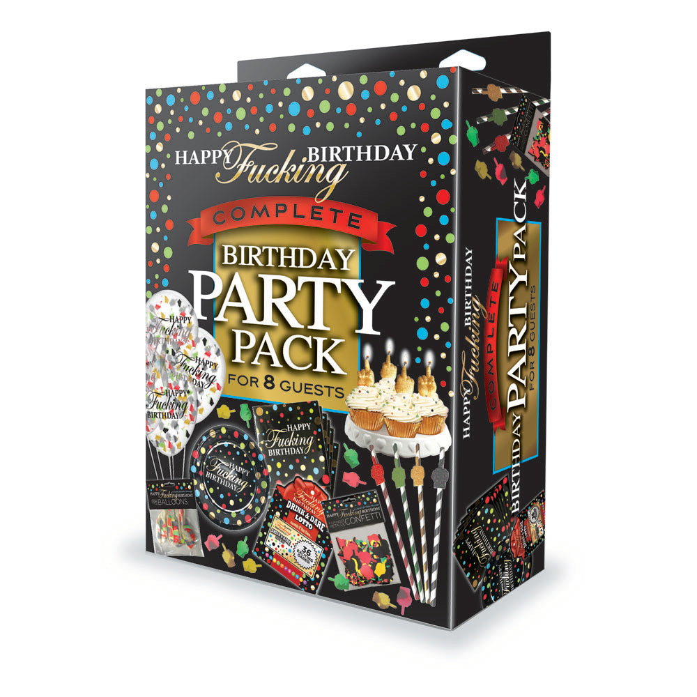 Happy F**king Birthday Complete Party Pack – Set for 8 People Party Supplies > Novelties > Party Supplies