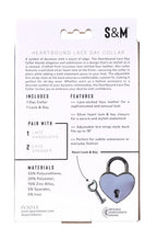 Heartbound Lace Day Collar with Silver Heart Lock > Clothes > Womens Leather