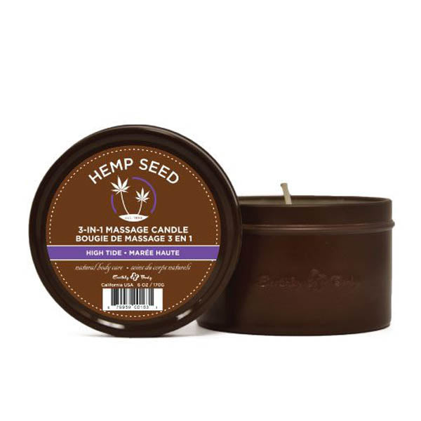 Hemp Seed 3-In-1 Massage Candle 170g - High Tide Coconut Lime Verbena > Candles > Massage Main image