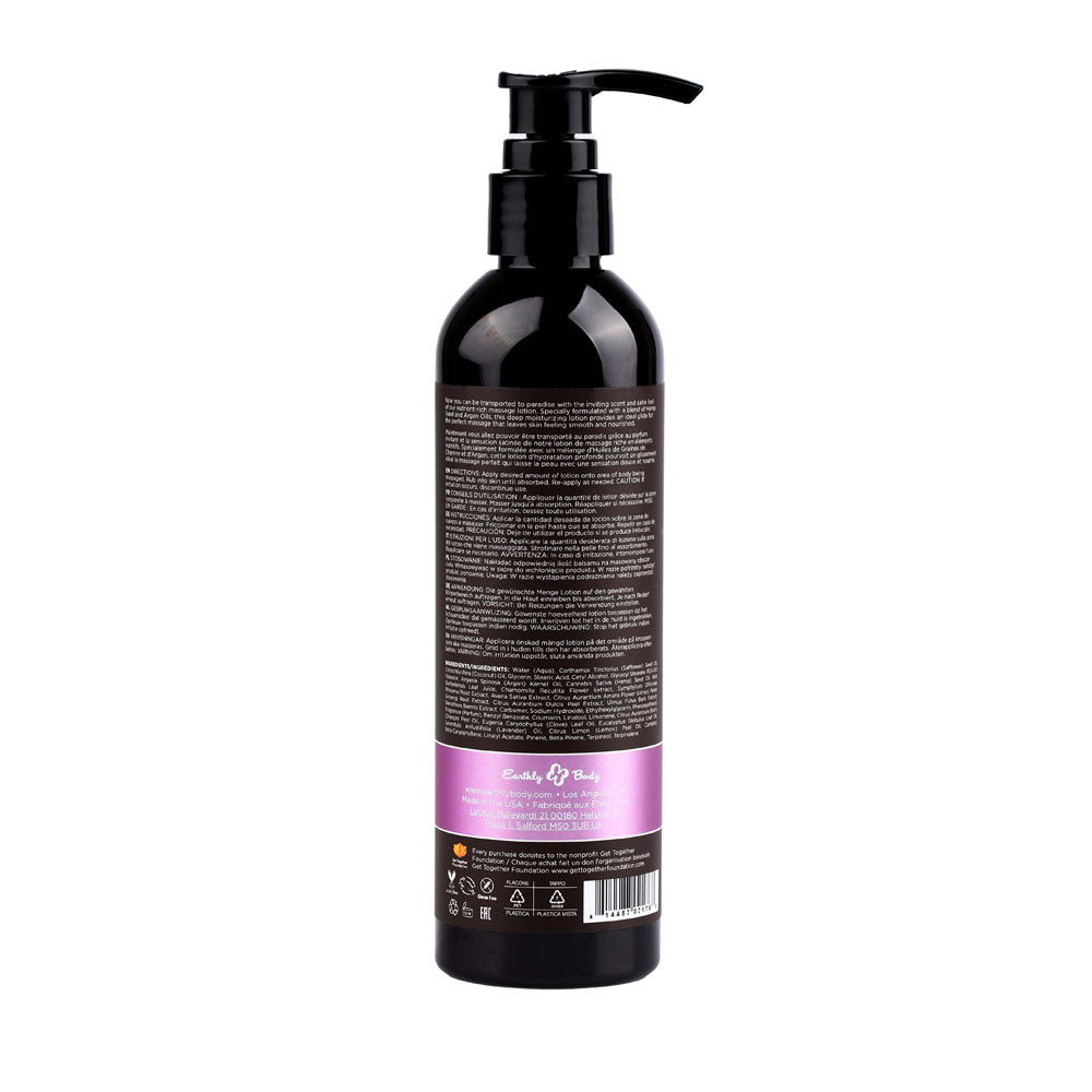 Hemp Seed Lavender Massage Lotion with Argan Oil 237ml Bottle – Hydrating Massage Lotion Secondary image