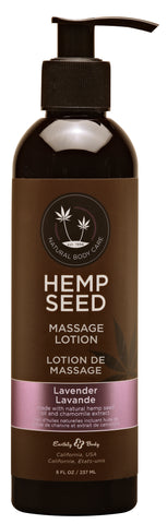 Hemp Seed Lavender Massage Lotion 237ml Bottle for Smooth Skin Massage Oil