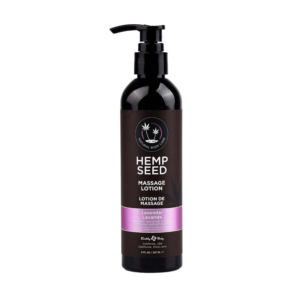 Hemp Seed Lavender Massage Lotion with Argan Oil 237ml Bottle – Hydrating Massage Lotion > Essentials > Massage Oil Main image