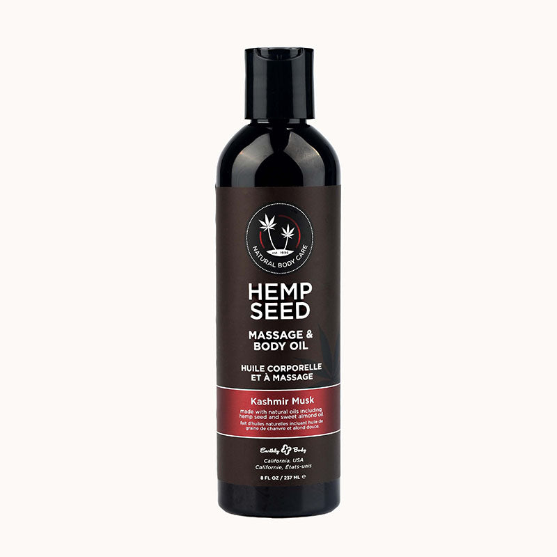 Hemp Seed Massage & Body Oil 237ml - Kashmir Musk Scented > Essentials > Massage Oil