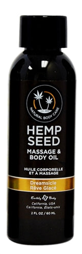 Hemp Seed Massage & Body Oil - Dreamsicle 59 ml Nourishing Blend Massage Oil