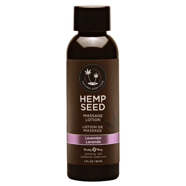 Hemp Seed Massage Lotion Lavender Scented 59 ml Bottle Massage Oil
