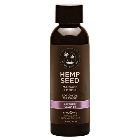 Hemp Seed Massage Lotion Lavender Scented 59 ml Bottle Massage Oil