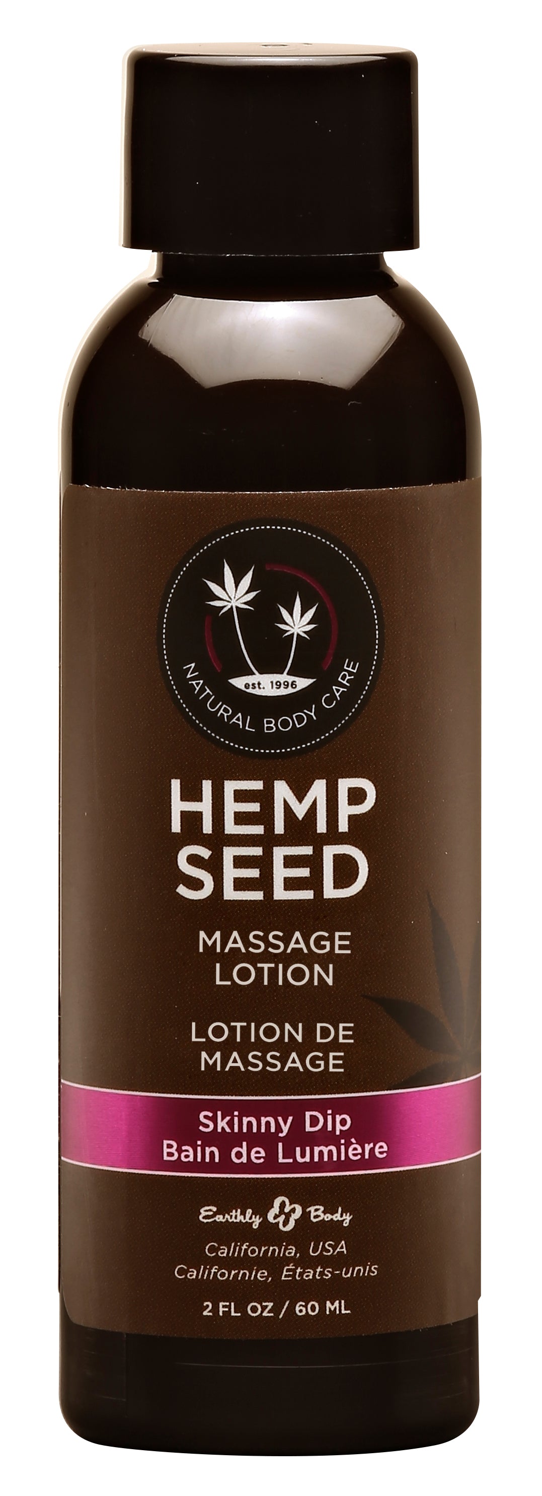 Hemp Seed Massage Lotion Skinny Dip Vanilla and Fairy Floss Scented 59ml Bottle Secondary image