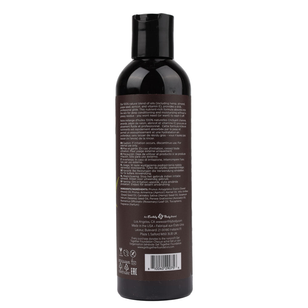Hemp Seed Massage Oil 237 ml - Beach Daze Coconut Pineapple Scent Massage Oil