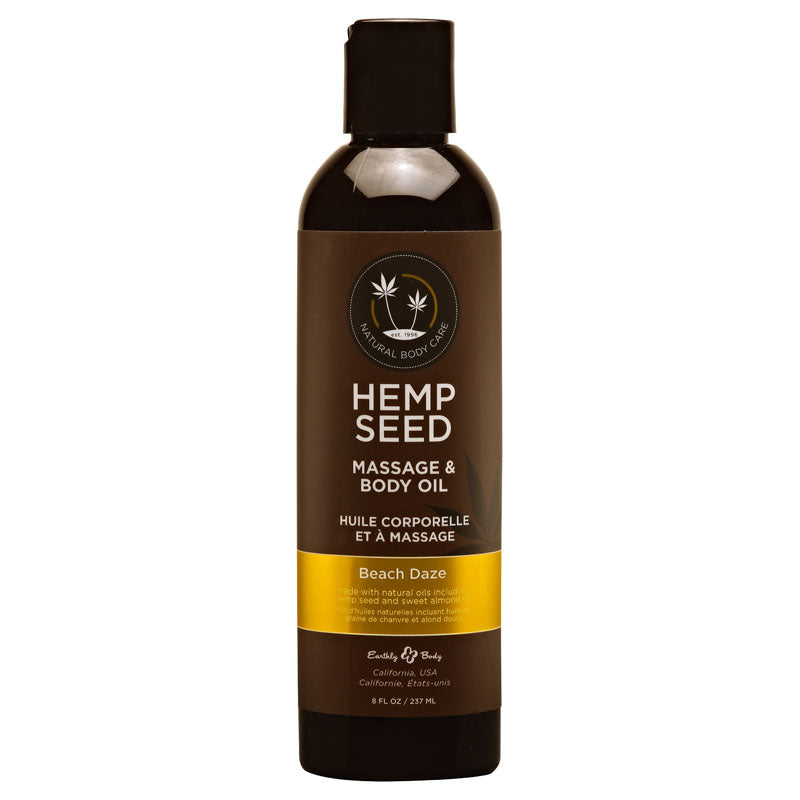 Hemp Seed Massage Oil 237 ml - Beach Daze Coconut Pineapple Scent Default Title Massage Oil