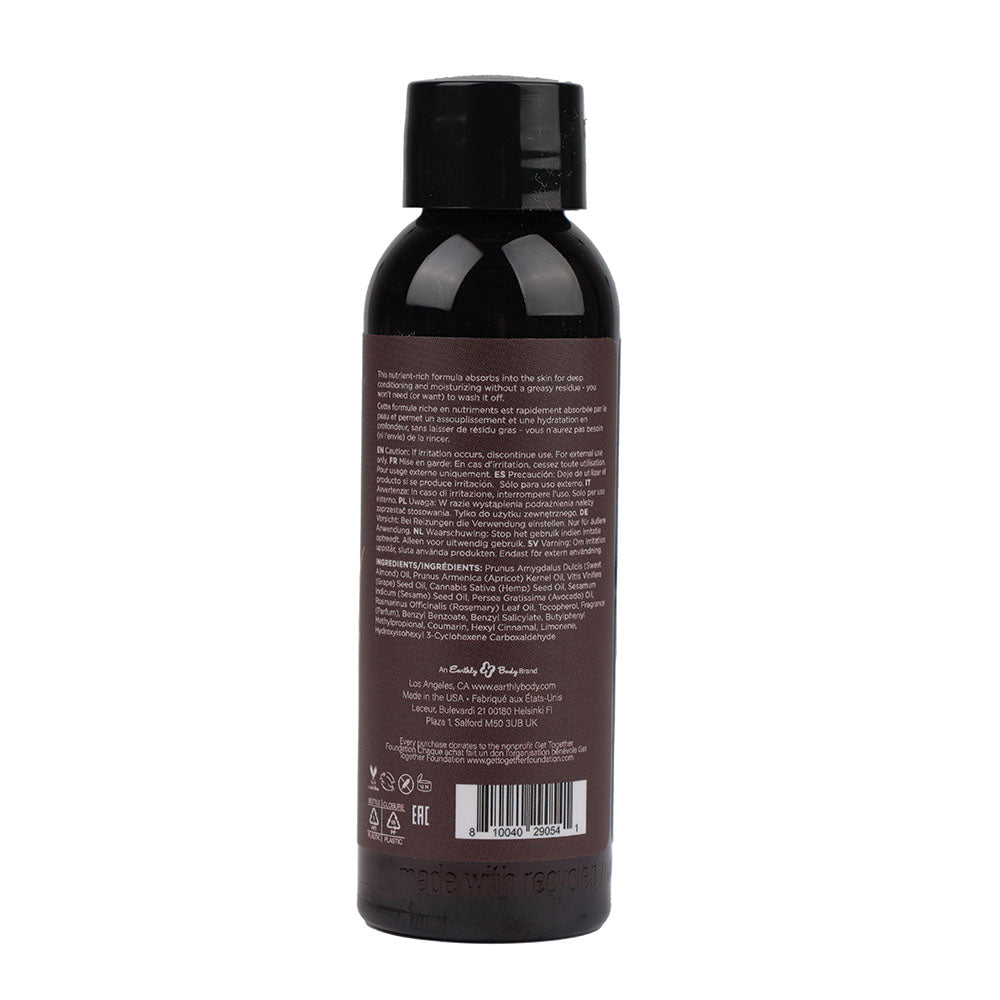Hemp Seed Massage Oil Beach Daze Coconut Pineapple 59ml Bottle Secondary image