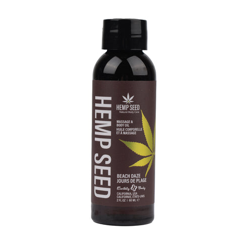 Hemp Seed Massage Oil Beach Daze Coconut Pineapple 59 ml Bottle Massage Oil