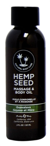 Hemp Seed Massage Oil Guavalava 59ml - Guava & Blackberry Scented Secondary image