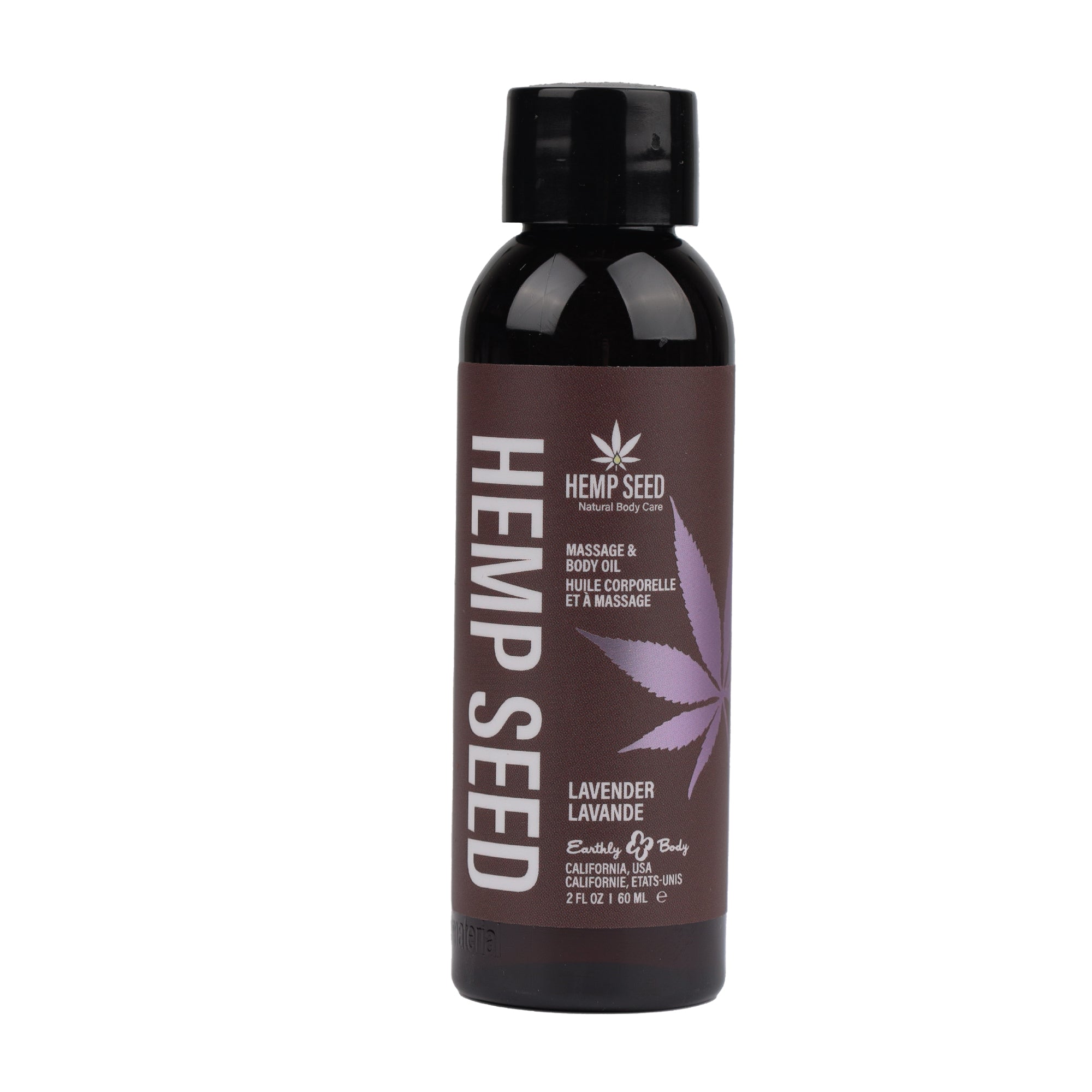 Hemp Seed Massage Oil Lavender Scented 59ml Bottle Secondary image