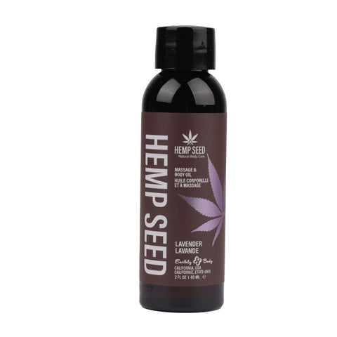 Hemp Seed Massage Oil Lavender Scented 59 ml Bottle Massage Oil