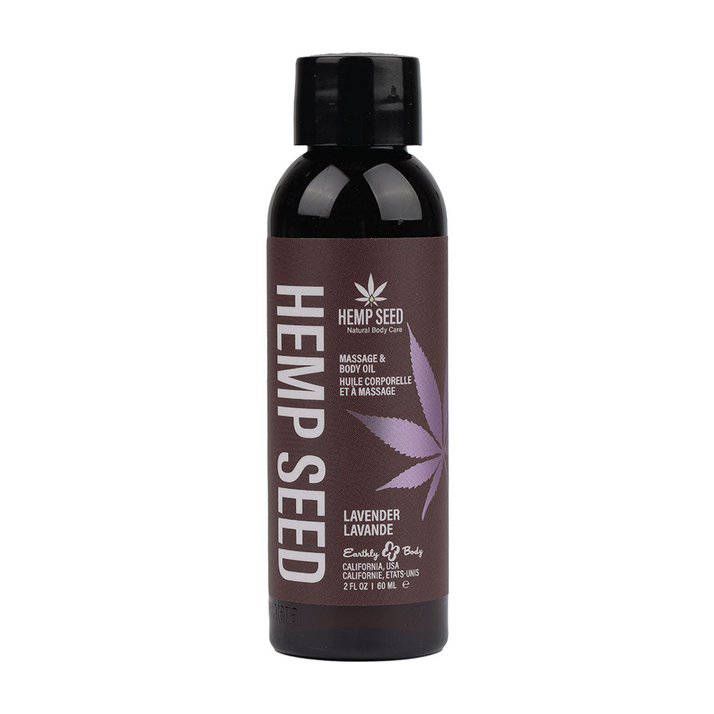 Hemp Seed Massage Oil Lavender Scented 59ml Bottle > Essentials > Massage Oil Main image