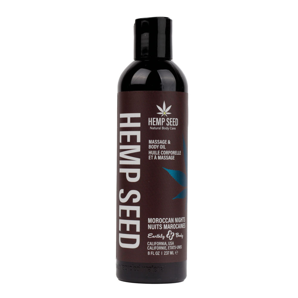 Hemp Seed Massage Oil Moroccan Nights Scent 237ml Bottle > Essentials > Massage Oil