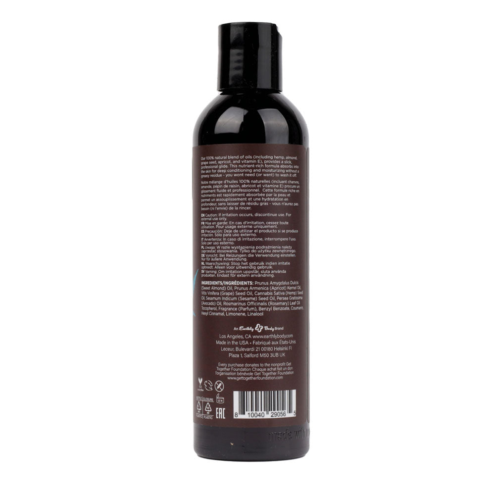 Hemp Seed Massage and Body Oil with Italian Bergamot Juniper Berries and White Wood 237 ml > Essentials > Massage Oil