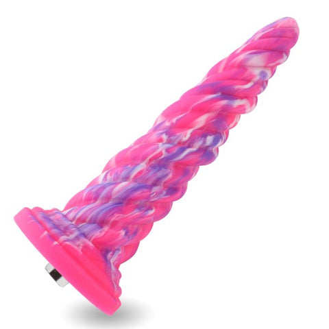 HiSmith 10 Inch Silicone Monster Series Pink Awl – Flexible Silicone Dildo Sex Machine Attachments