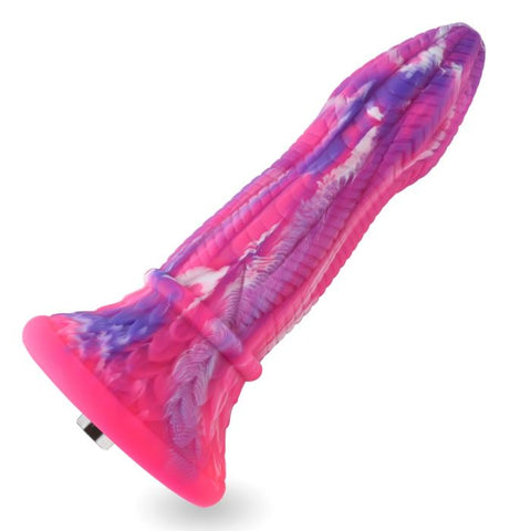 HiSmith Silicone Viper Rose (Pink) – Textured Silicone Fantasy Dildo Sex Machine Attachments
