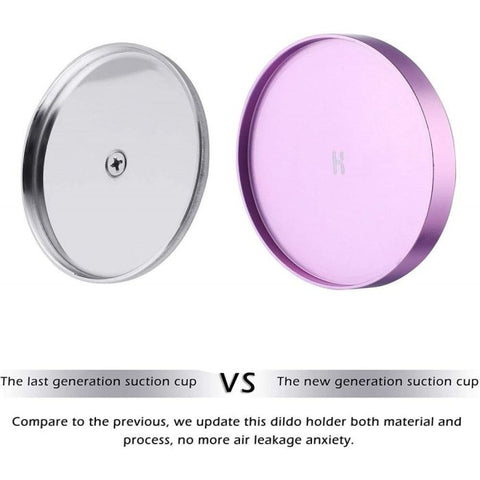 HiSmith 4.5 Inch Purple Suction Cup Adaptor – Secure KlicLok Sex Toy Accessory Sex Machine Connectors